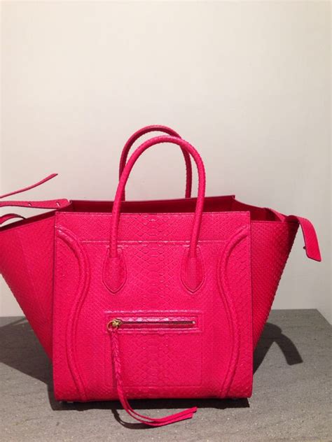 celine mini pink|MINI 16 IN PYTHON .